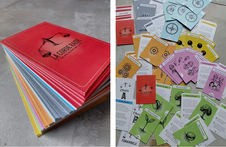 jeu de société - carte - la corde raide